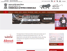 Tablet Screenshot of chemicals.gov.in